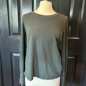 NATION Women's Olive Long Sleeve Top